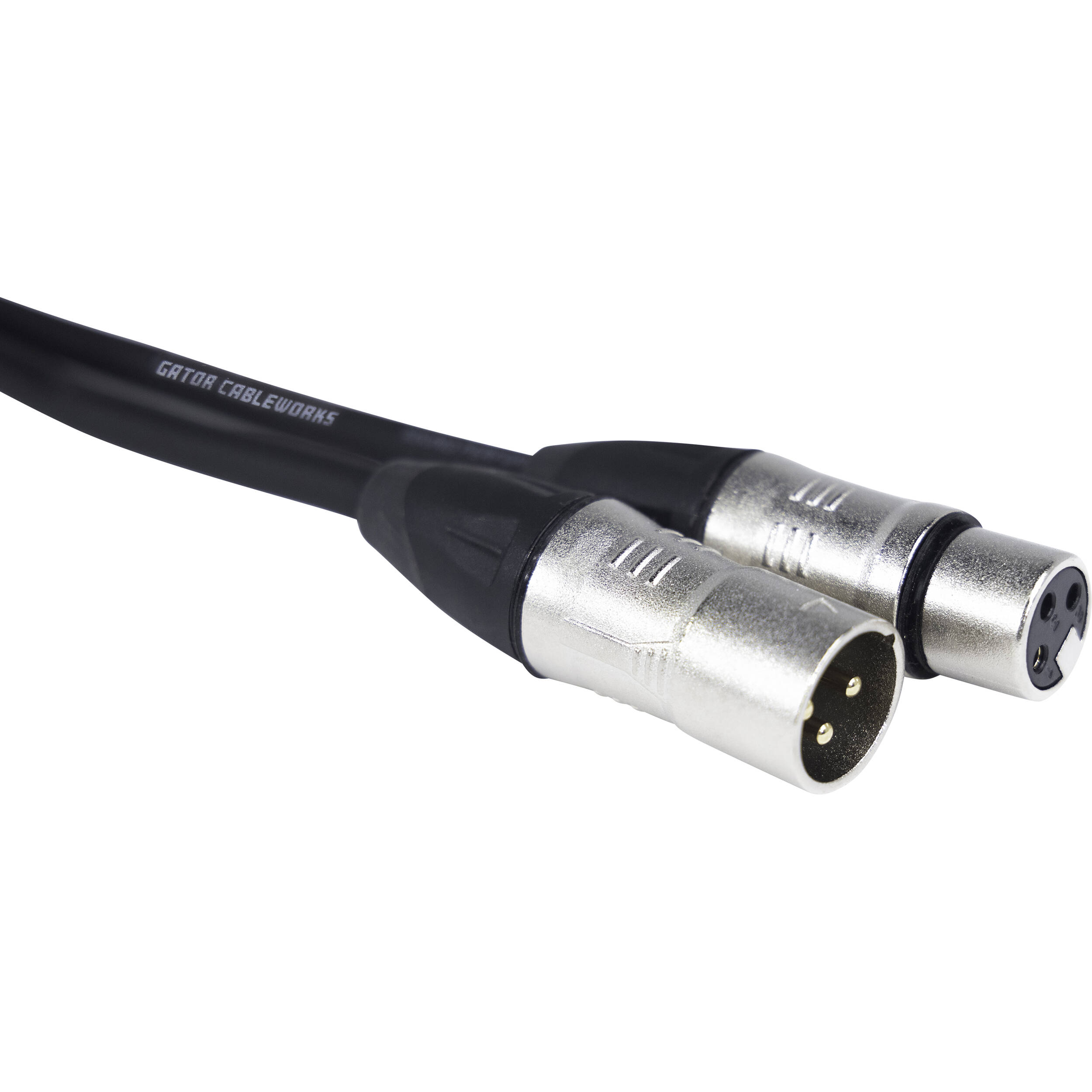 Gator Backline Series GCWB-XLR-10 XLR female to male microphone cable, 3 meters long, with connectors visible.