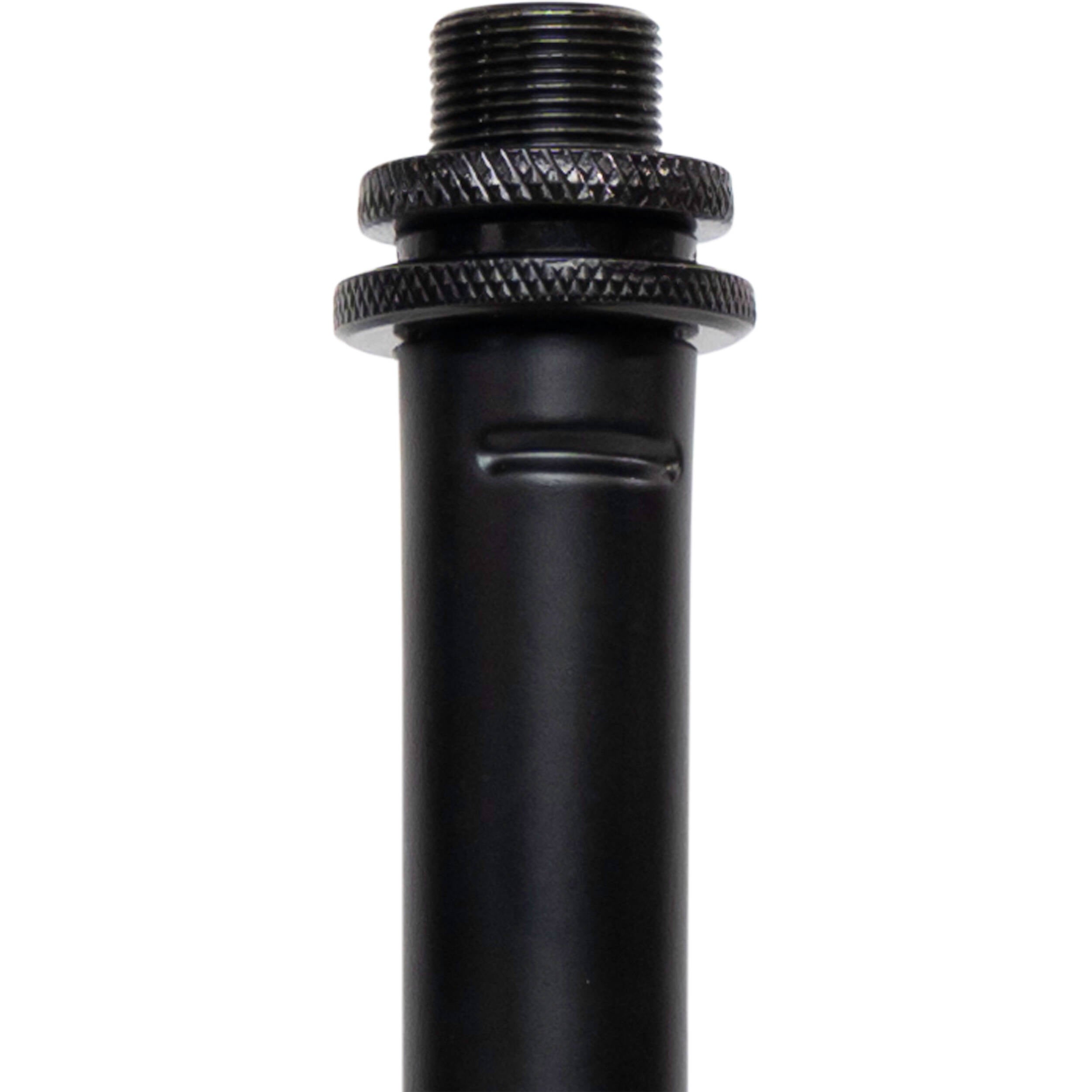 Shure SH-DESKTOP1 desktop microphone stand with adjustable arm and stable base, ideal for recording or broadcasting.