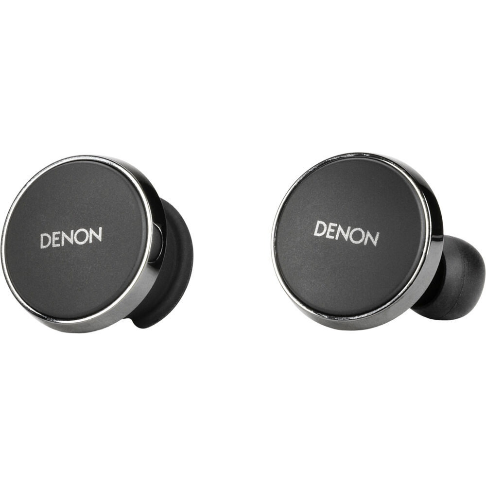 Wireless In-Ear Headphones by Denon PerL PRO with sleek design and in-ear earbuds, set against a neutral background.