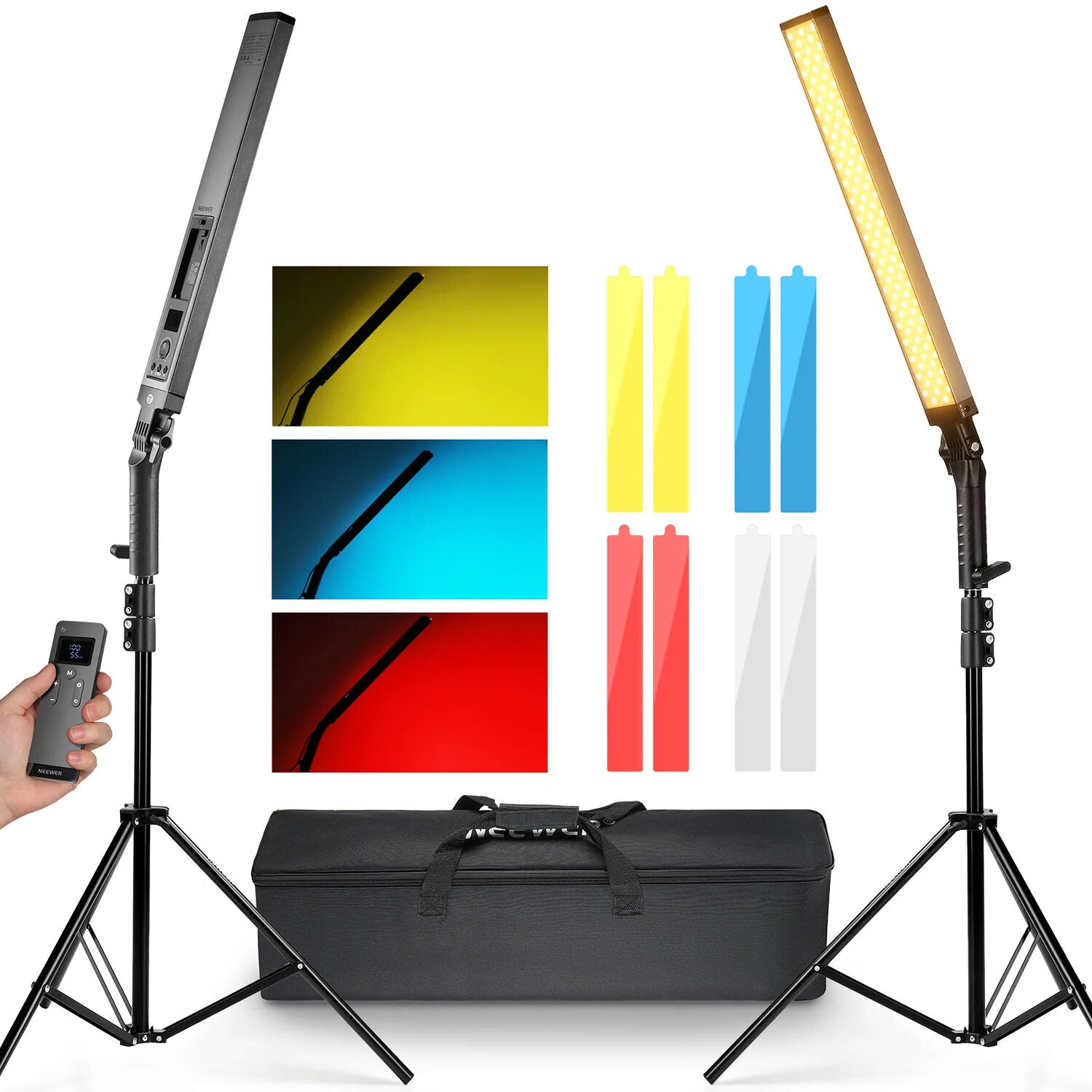 Neewer BH20B Remote LED Light with Filter and Stand Kit