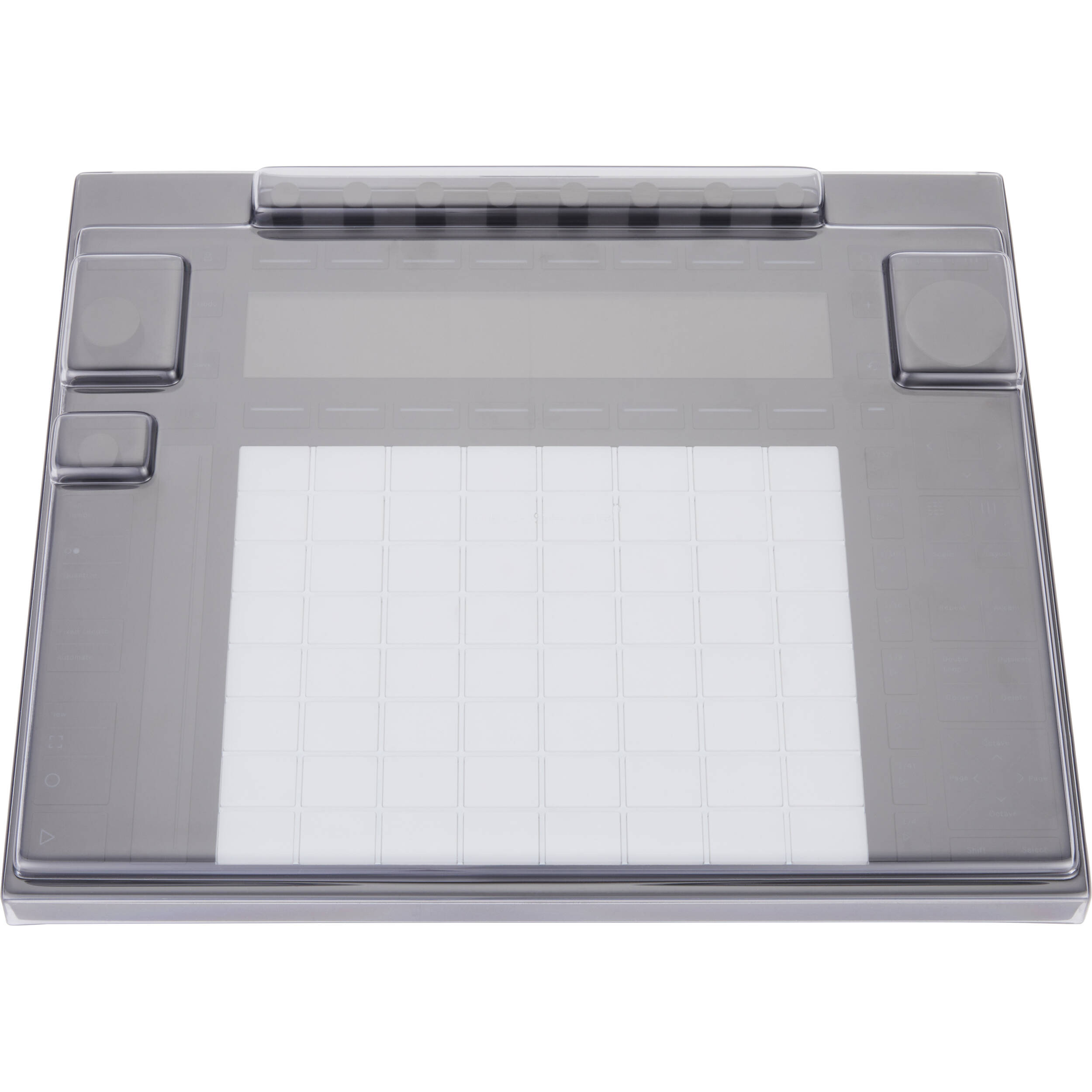 Decksaver Push 3 DJ cover protecting the Ableton Push 3 controller, made of durable transparent material.