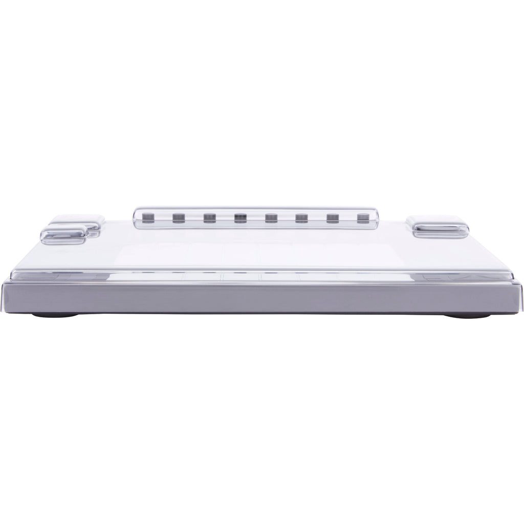 Decksaver Push 3 DJ cover protecting Ableton Push 3 controller, transparent plastic material, custom fit for secure storage