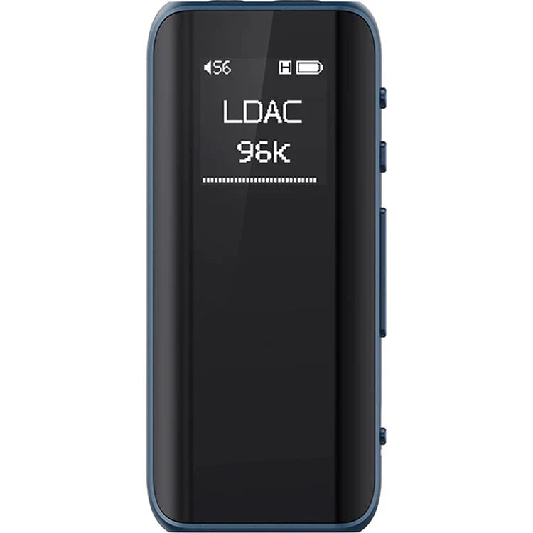 FiiO BTR15 portable headphone amplifier and DAC with sleek black design and multiple connectivity options.