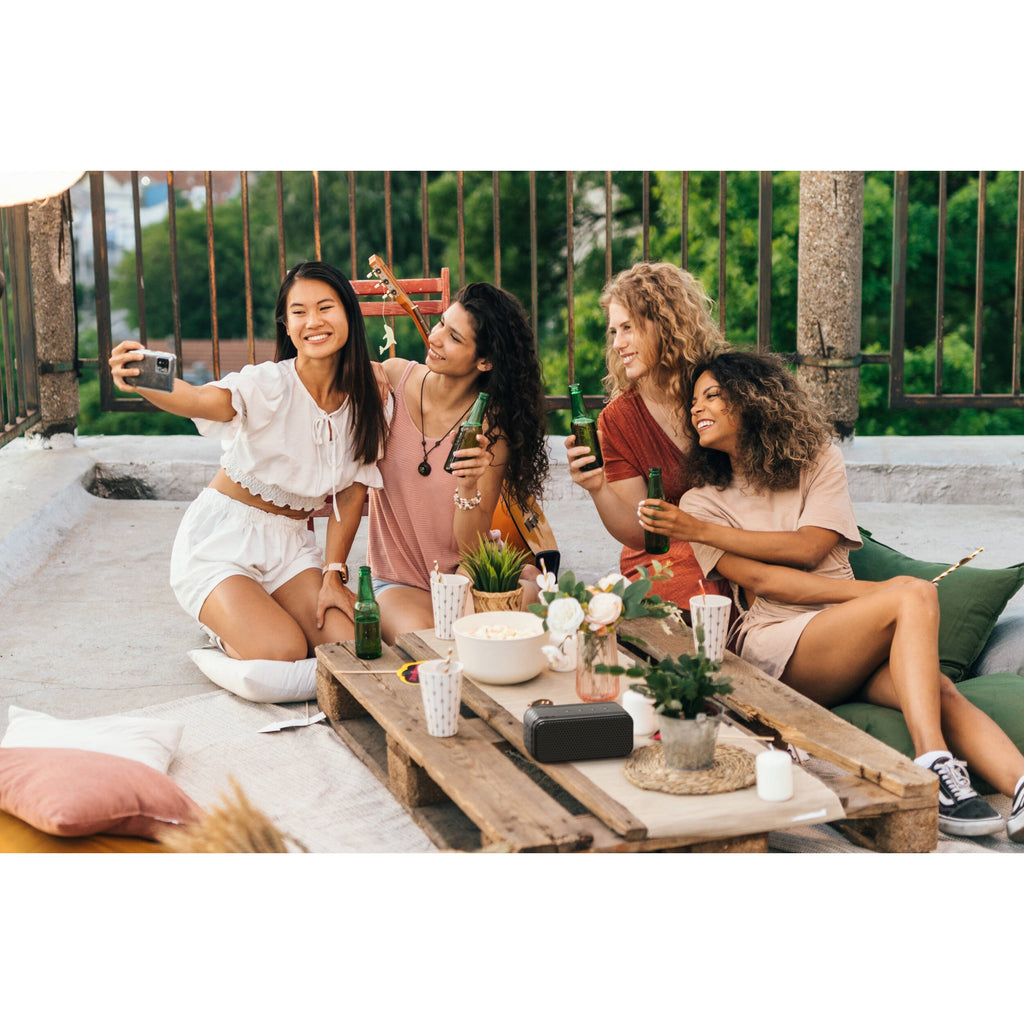 Klipsch Nashville portable speaker with sleek design, compact size, and premium audio quality, ideal for on-the-go music.