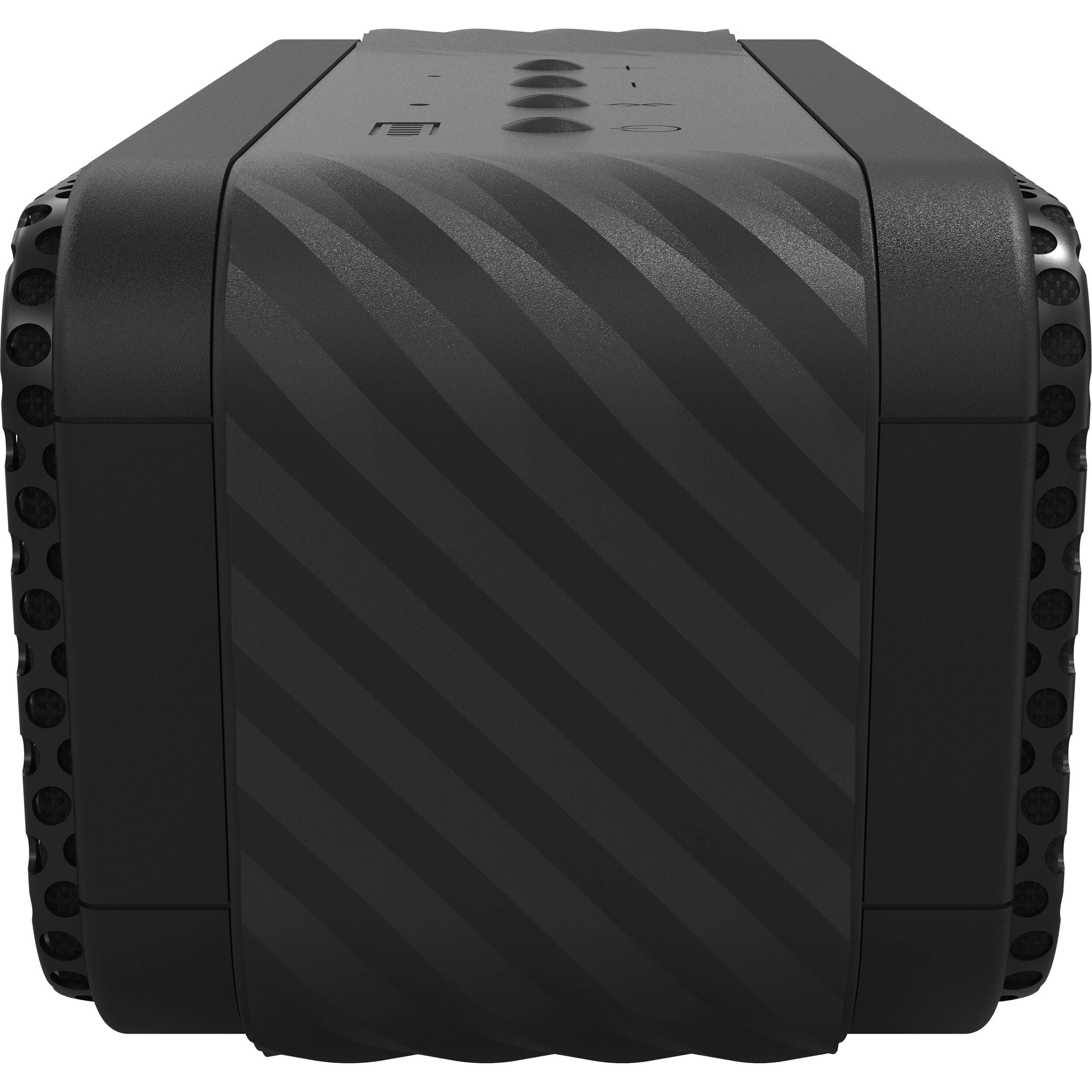 Klipsch Nashville portable speaker with sleek design and control buttons, ideal for high-quality sound on the go.