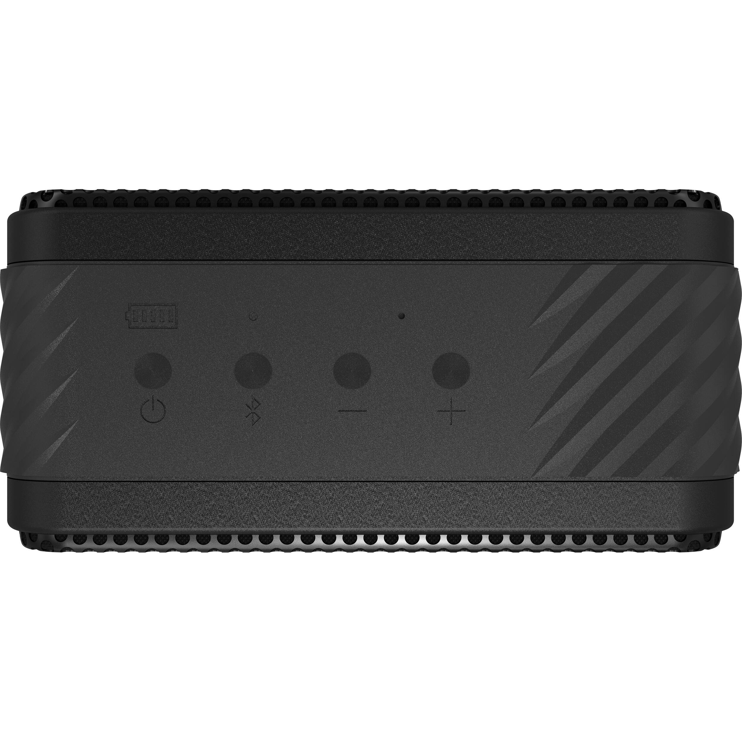 Klipsch Nashville portable speaker with sleek design and control buttons, perfect for high-quality mobile audio.