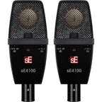 sE Electronics sE4100 condenser microphone with metal grille and body, suitable for studio recording and live sound applications.