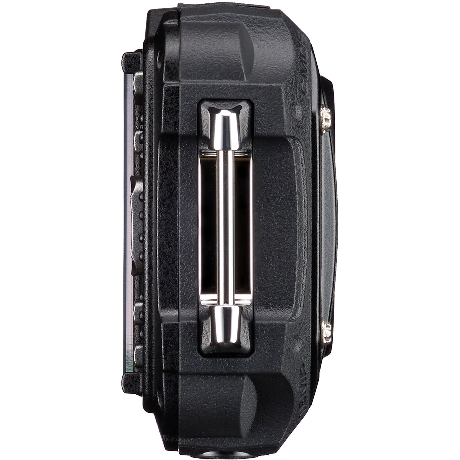 Ricoh Pentax WG-90 compact digital camera with rugged design, zoom lens, and built-in flash for outdoor photography.