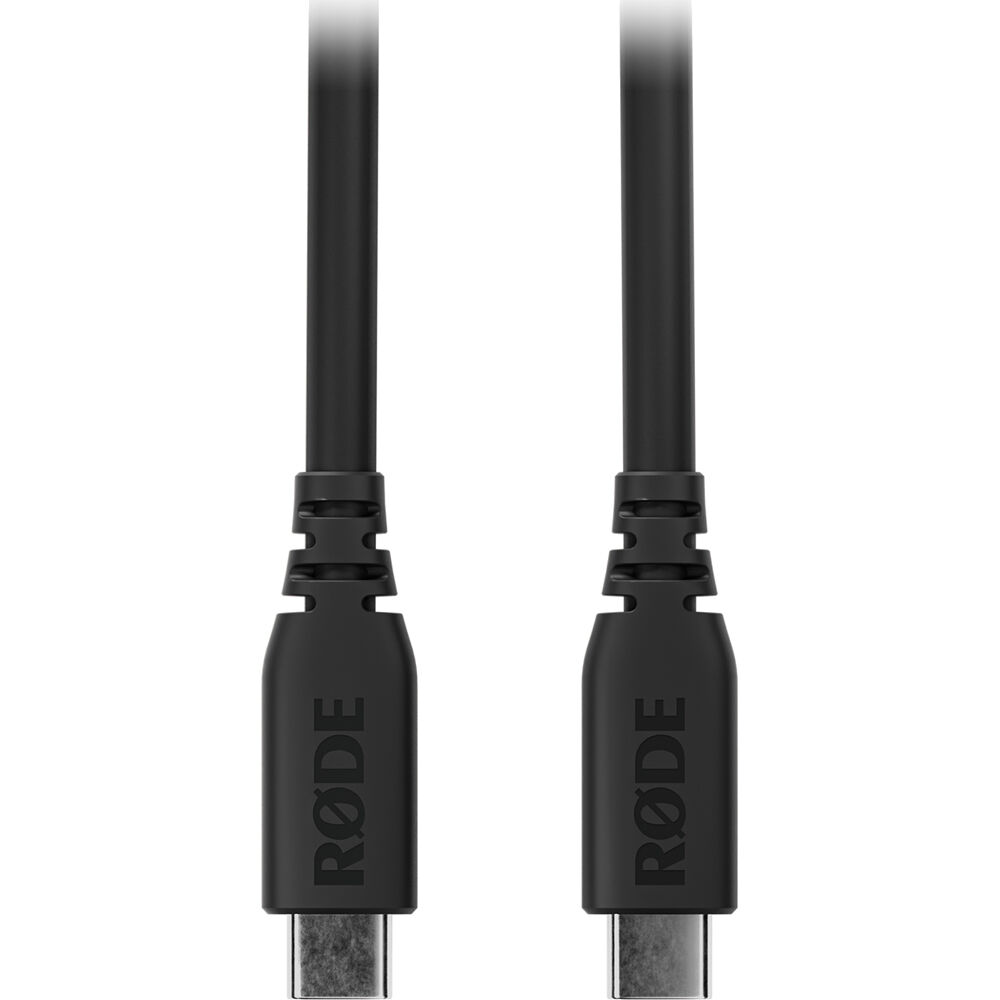 Rode SC27 USB Cable with braided nylon exterior for durable, high-quality connection to devices.