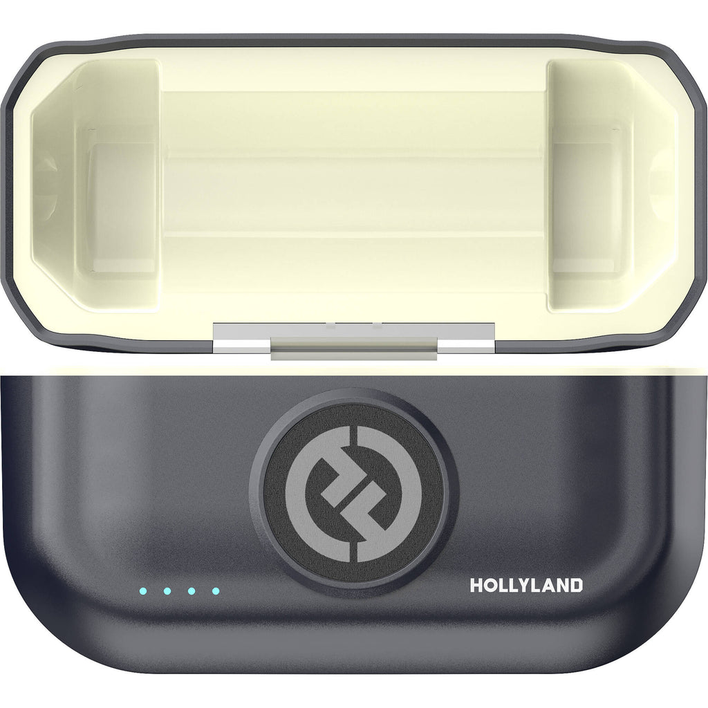 Hollyland Lark M2 Lightning creator wireless microphone system with transmitter and receiver for mobile content creation.