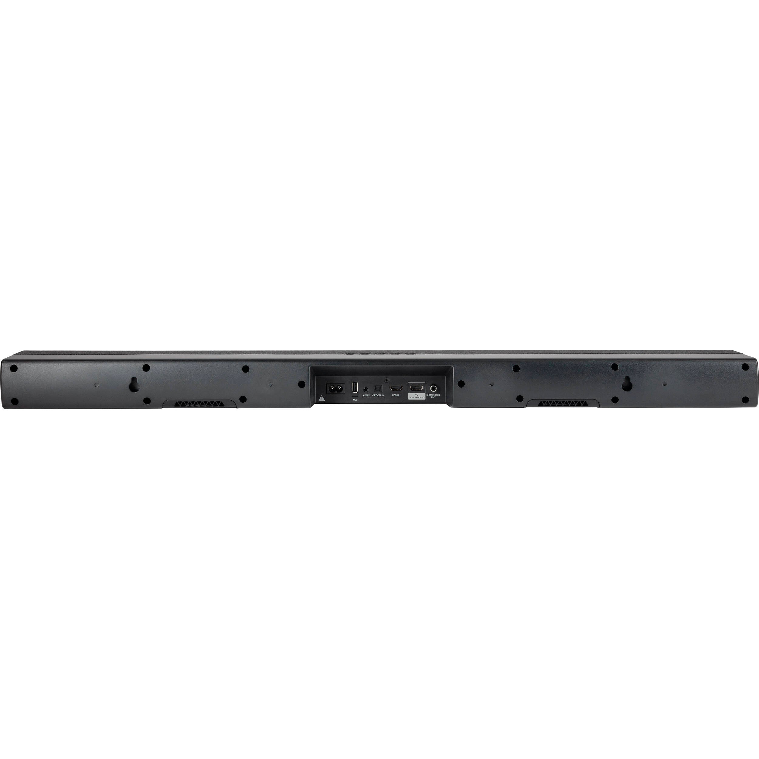 Denon DHT-S218 soundbar with sleek black design, featuring multiple speaker drivers for enhanced TV audio.