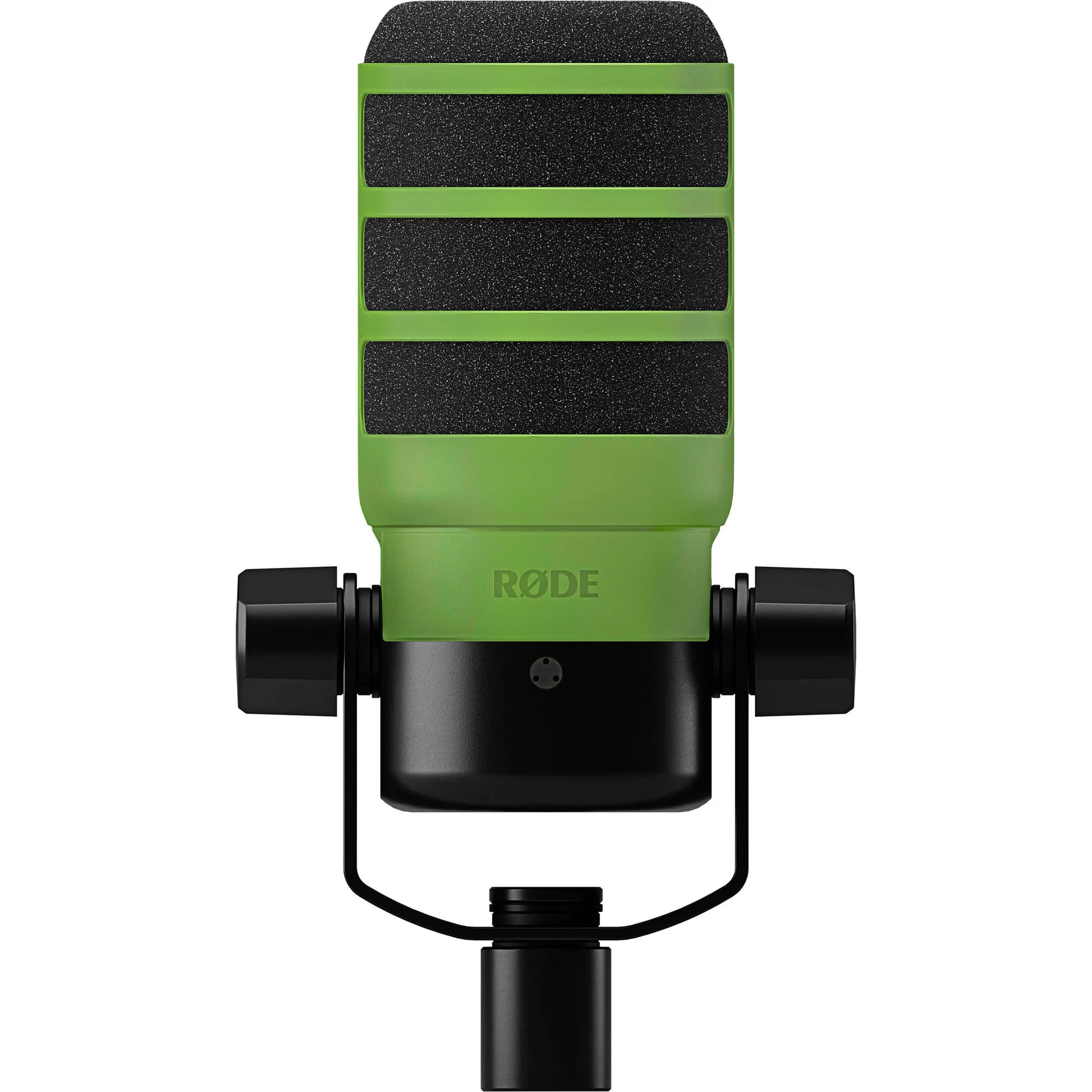 Rode WS14 Pop Filter for PodMic microphone, black foam windscreen and mesh screen to reduce plosive sounds during recording.