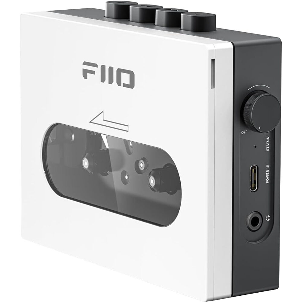 FiiO CP13 portable music player with sleek black design and touch screen display, compact and ideal for on-the-go listening.