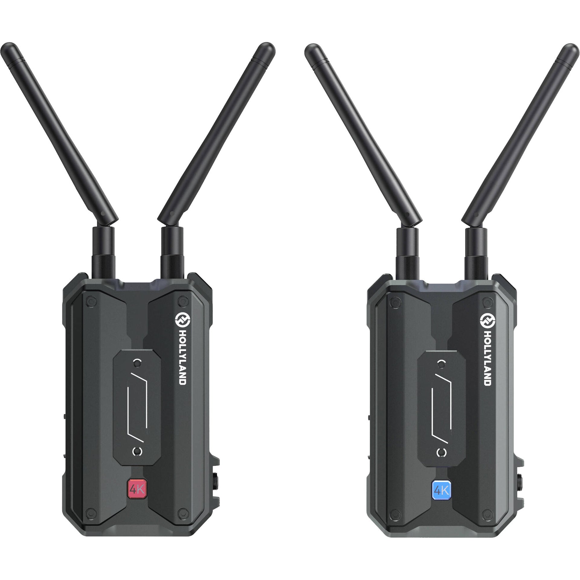 Hollyland Pyro H wireless video transmission system with transmitter and receiver units for professional video streaming.