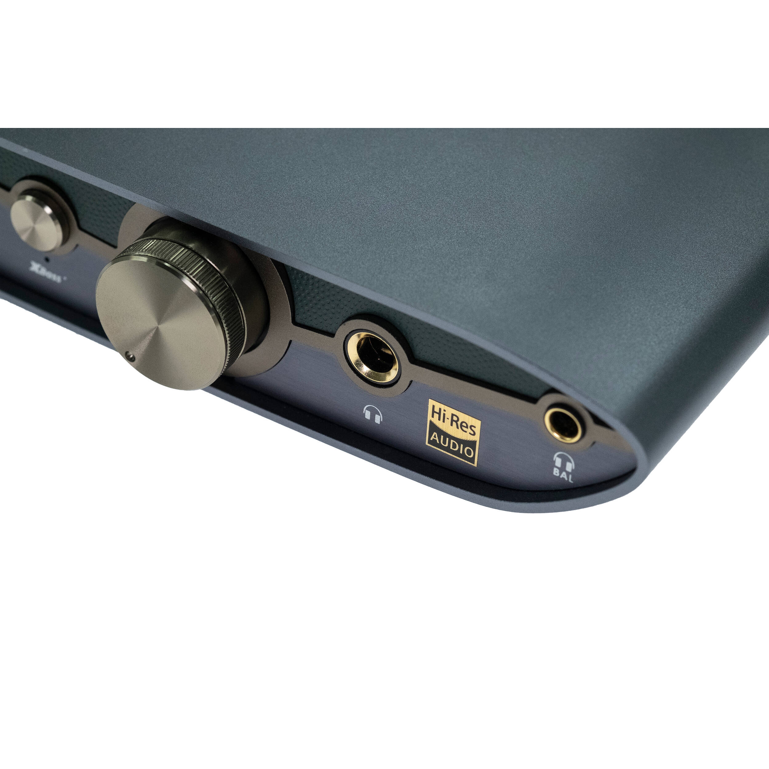 Front view of iFi Audio Zen Dac 3 headphone amplifier and DAC with multiple input ports and a sleek black design.