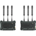 Hollyland Pyro S wireless video transmission system with compact design and multiple connection ports for professional video filming.