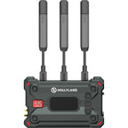Hollyland Pyro S wireless video transmission system with compact transmitter and receiver, ideal for professional video production.