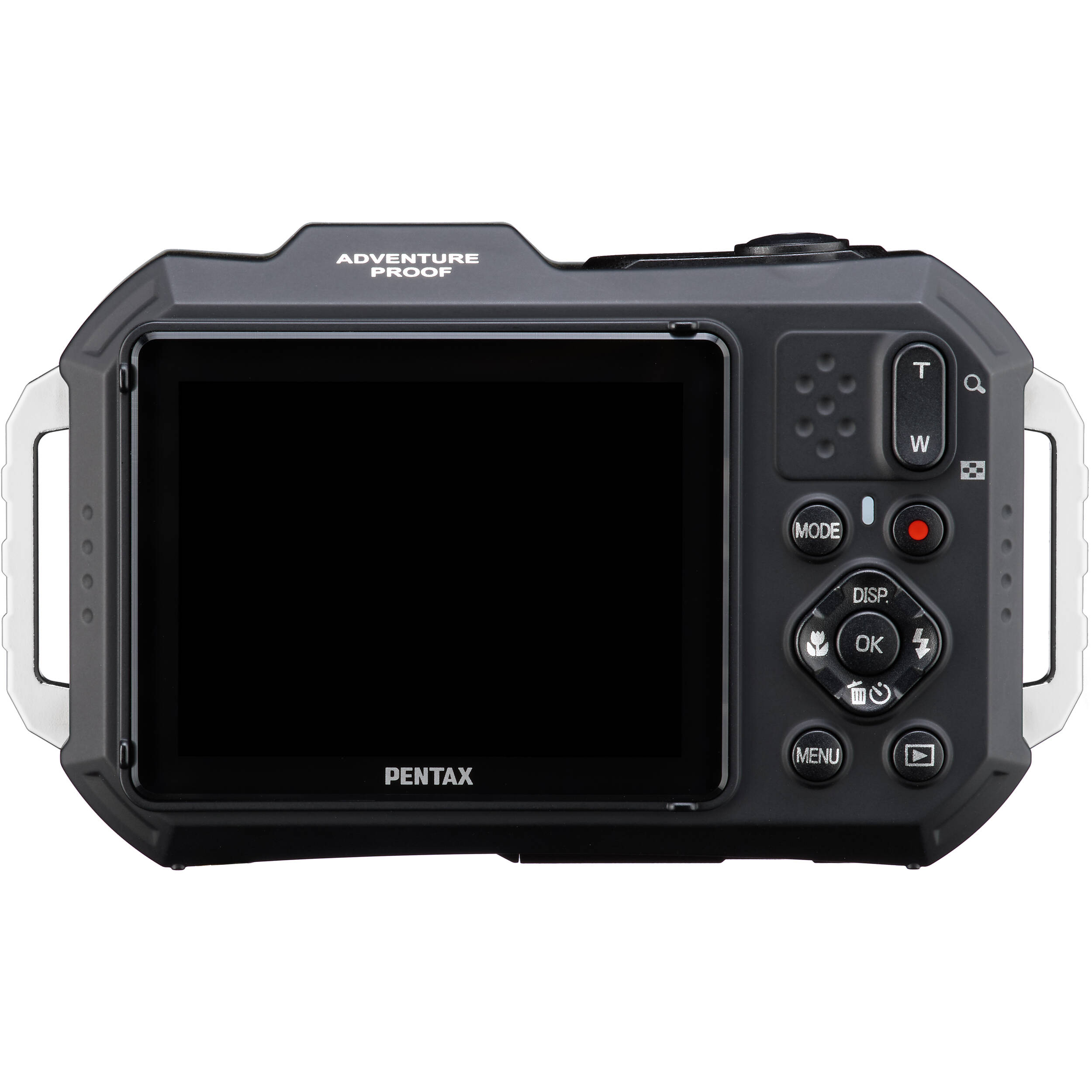 Ricoh Pentax WG-1000 compact instant camera with rugged design, lens, and buttons visible in the image.