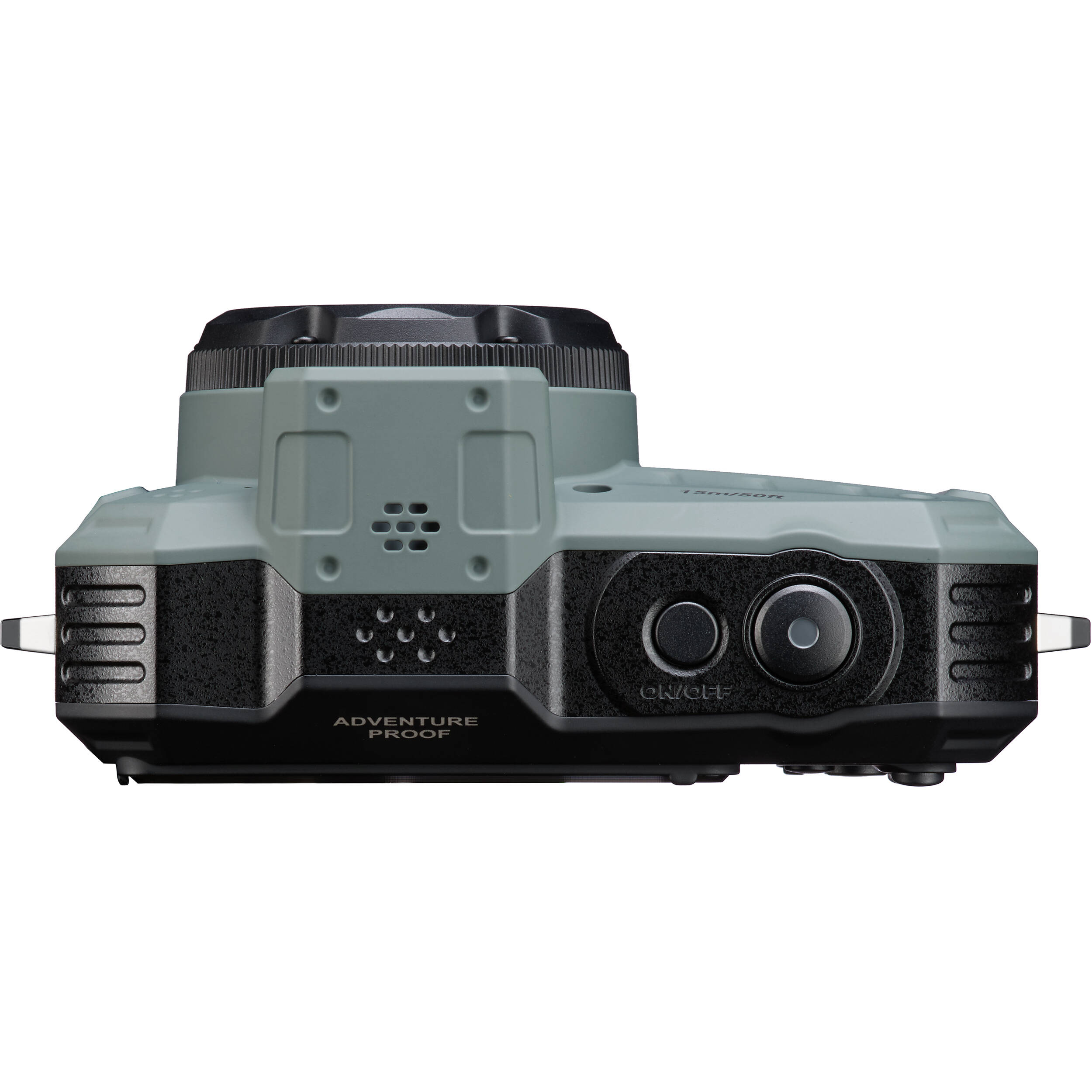 Ricoh Pentax WG-1000 compact instant camera with rugged design and large lens, ready for outdoor photography.