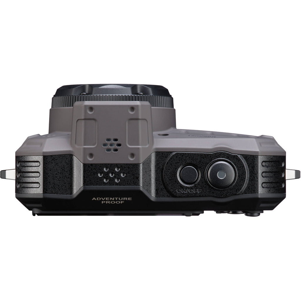 Ricoh Pentax WG-1000 compact instant camera with black body and lens, ready for outdoor photography.