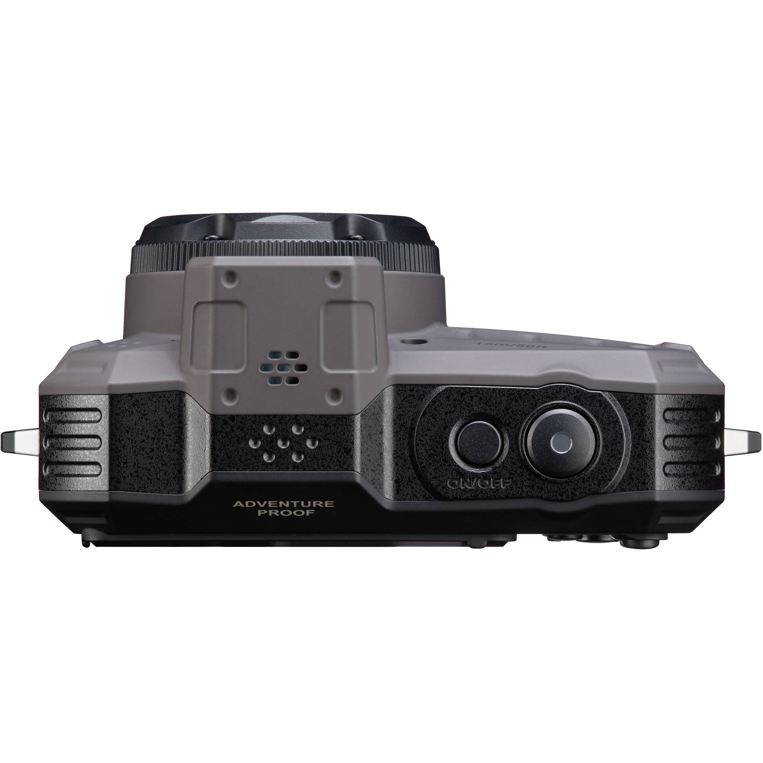Ricoh Pentax WG-1000 compact instant camera with black body and lens, ready for outdoor photography.