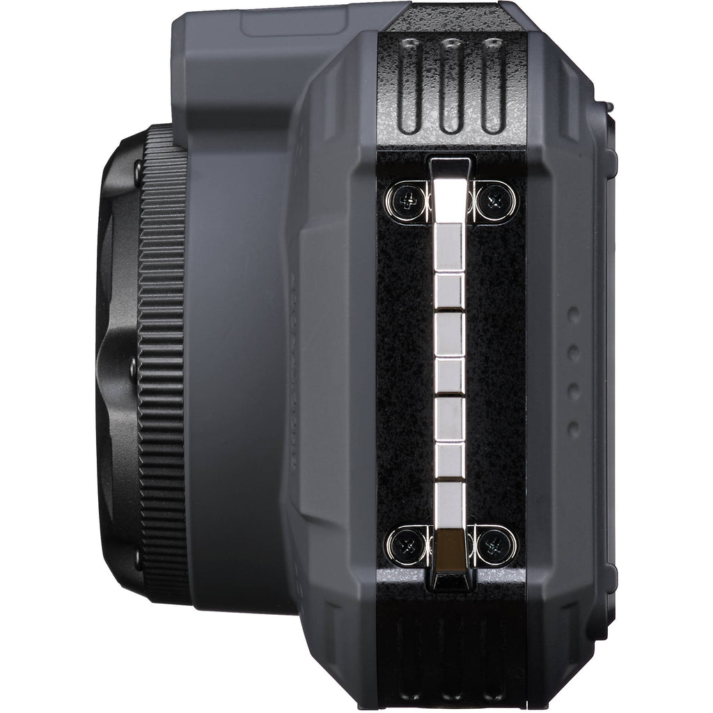 Ricoh Pentax WG-1000 compact instant camera with waterproof design, featuring a black body and lens.