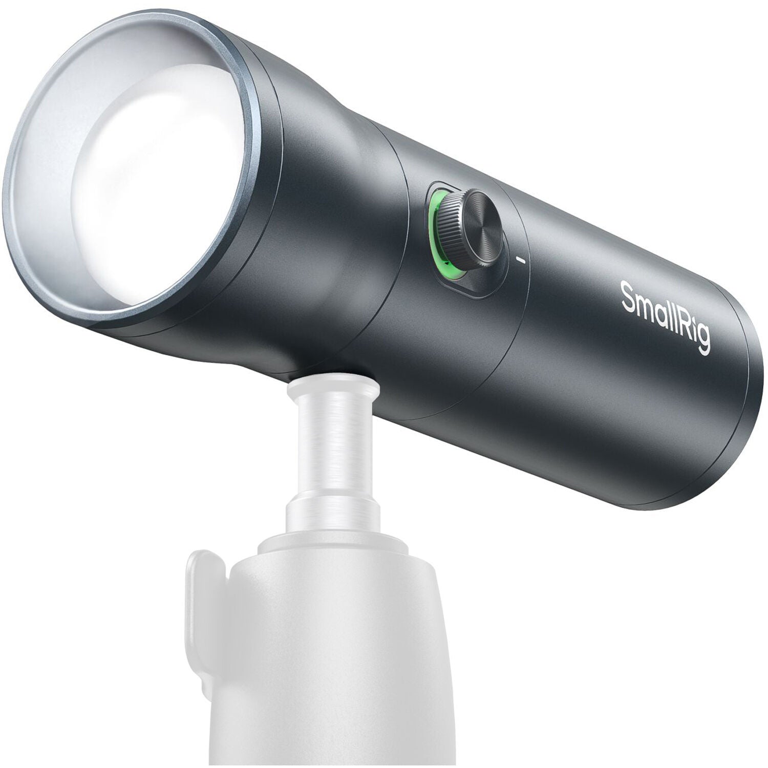 SmallRig RF 10C portable focusable LED video spotlight with adjustable brightness and compact design for filming.