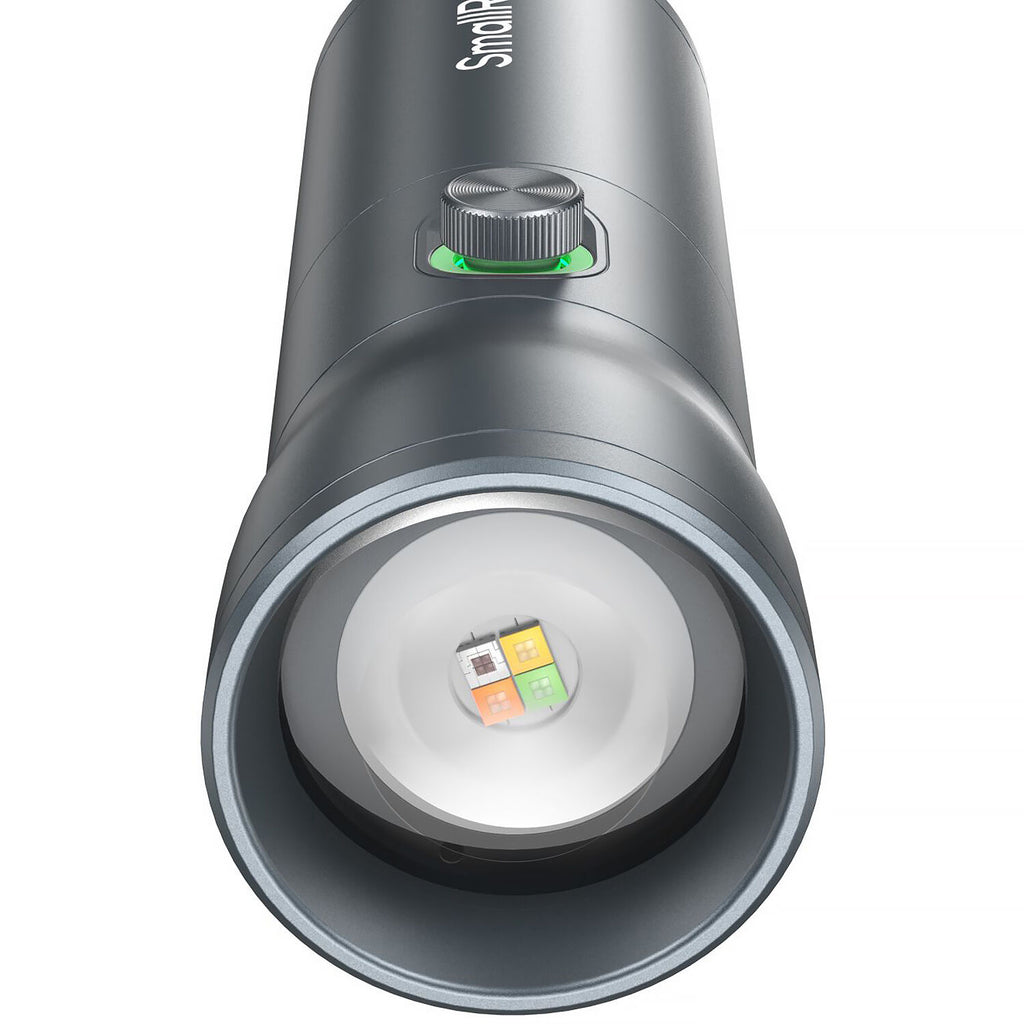 SmallRig RF 10C portable focusable LED video spotlight with adjustable brightness and compact design for video lighting.