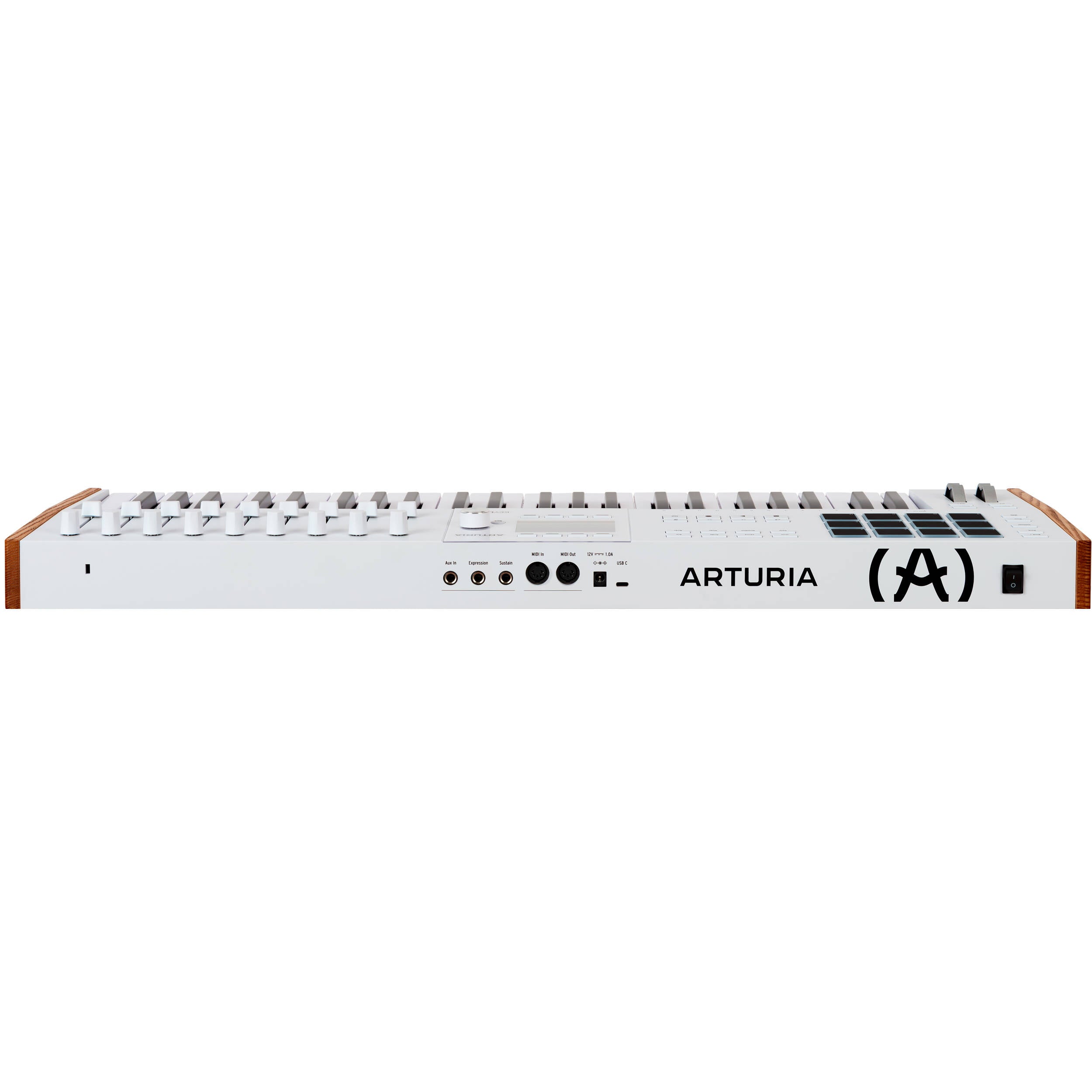 Arturia KeyLab 49 MK3 MIDI keyboard with 49 keys, control knobs, and pads, designed for music production and performance.