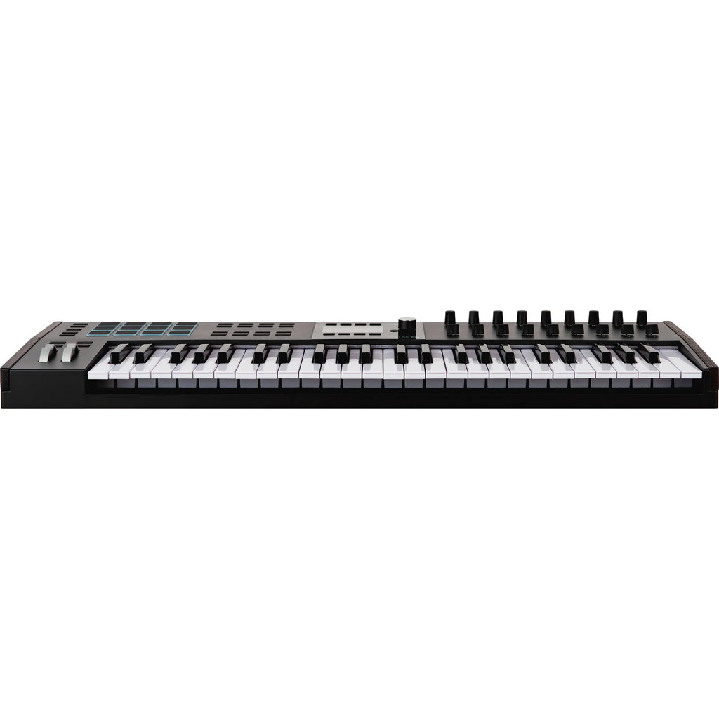 Arturia KeyLab 49 MK3 MIDI keyboard with 49 keys, control knobs, and pads for music production and digital performance.