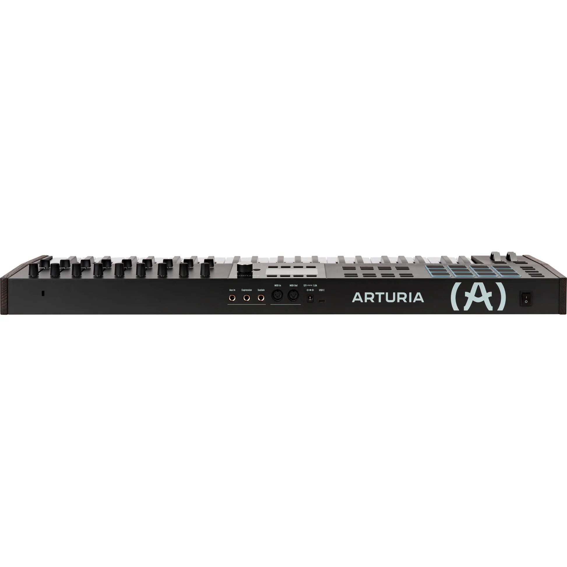 Arturia KeyLab 49 MK3 MIDI keyboard with 49 keys, control knobs, and sliders for music production and performance.