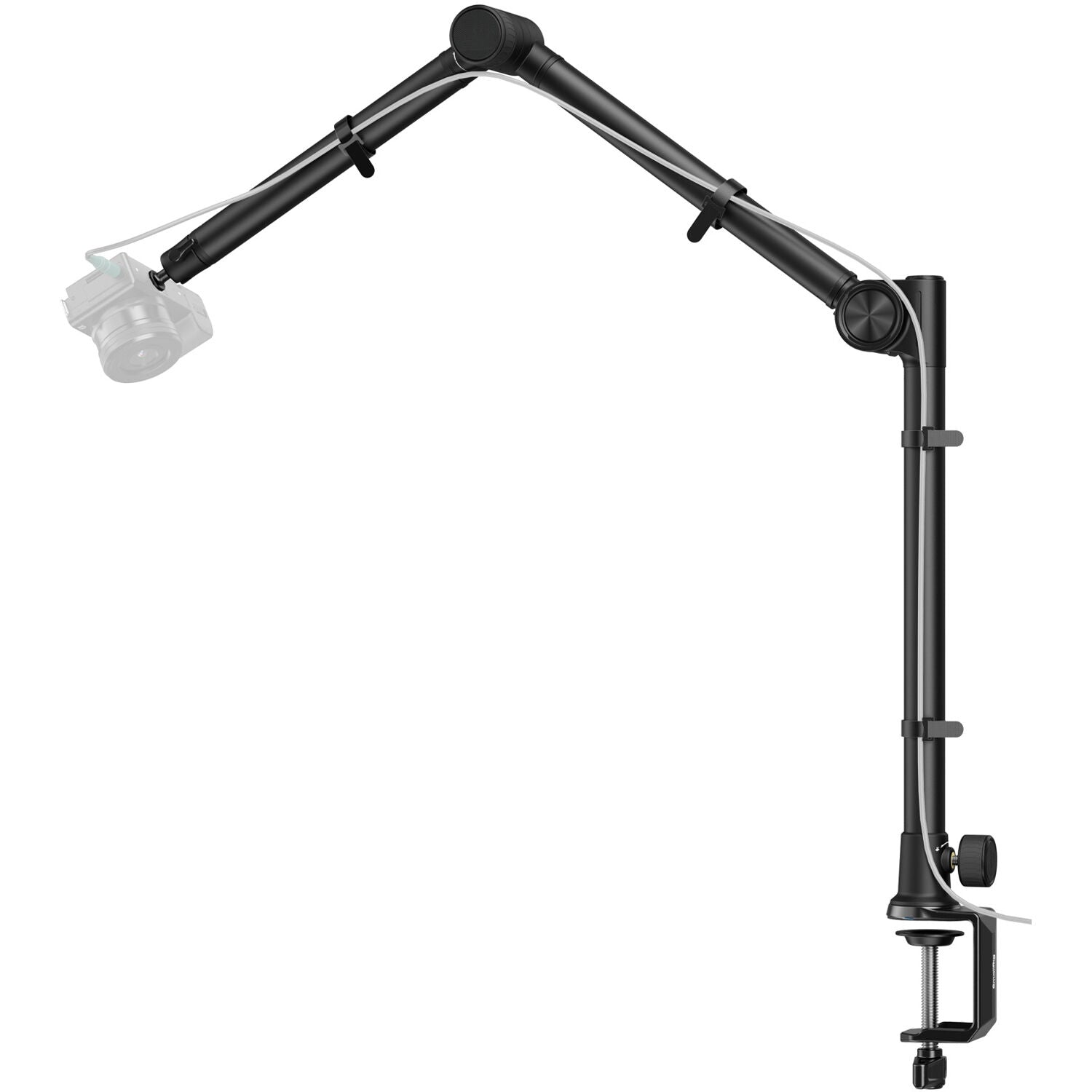 SmallRig desk overhead photography and live streaming bracket with adjustable support arms and mounting options.