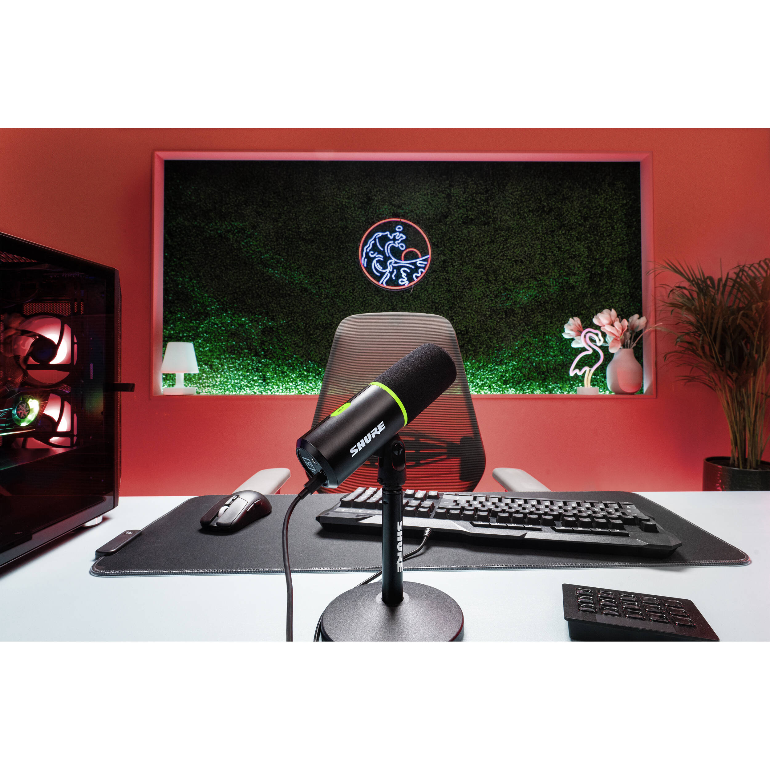 Shure MV6(スタンド付き) Amazon.com: Shure MV6 USB Gaming Microphone with Adjustable