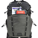 Think Tank Mindshift BackLight video equipment bag with padded compartments and durable black exterior for professional gear storage.