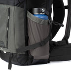 Think Tank Mindshift BackLight video equipment bag with padded compartments and adjustable straps for camera gear storage.