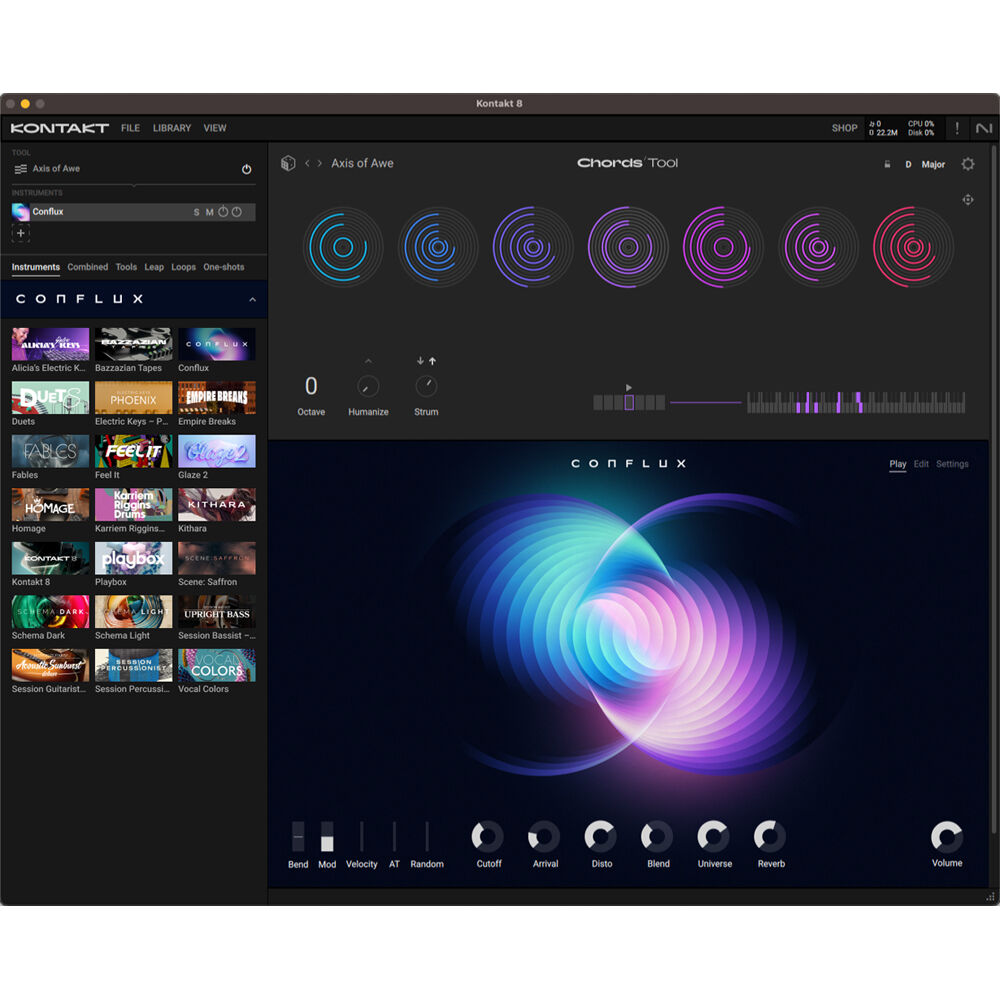 Native Instruments Kontakt 8 music production software update interface showing new features and improved user controls.
