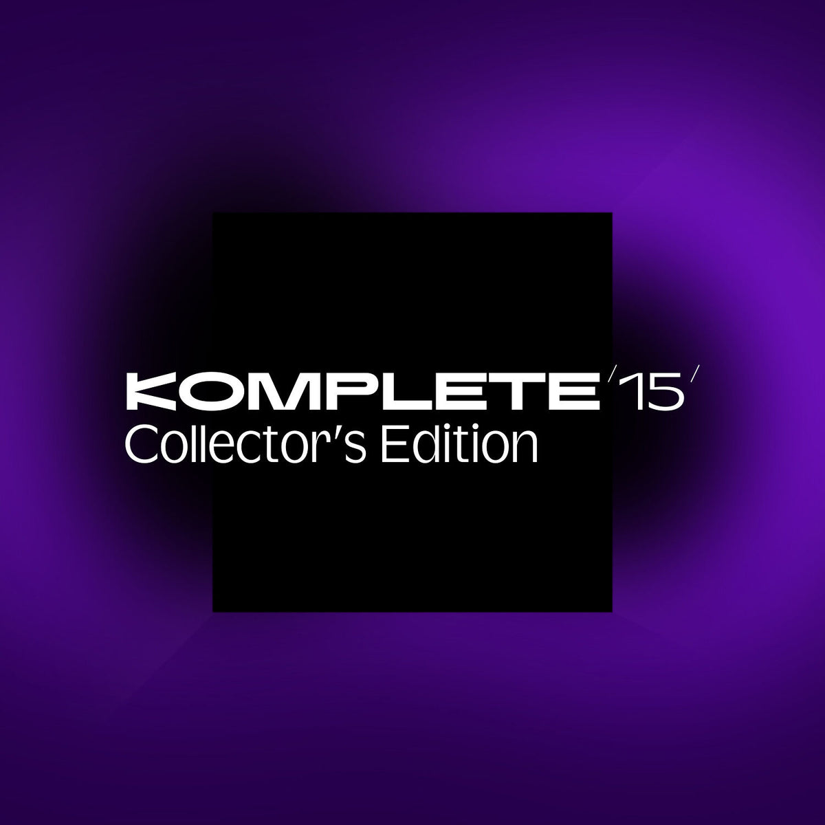 Native Instruments Komplete 15 Collector's Edition music production software box with colorful artwork and branding.