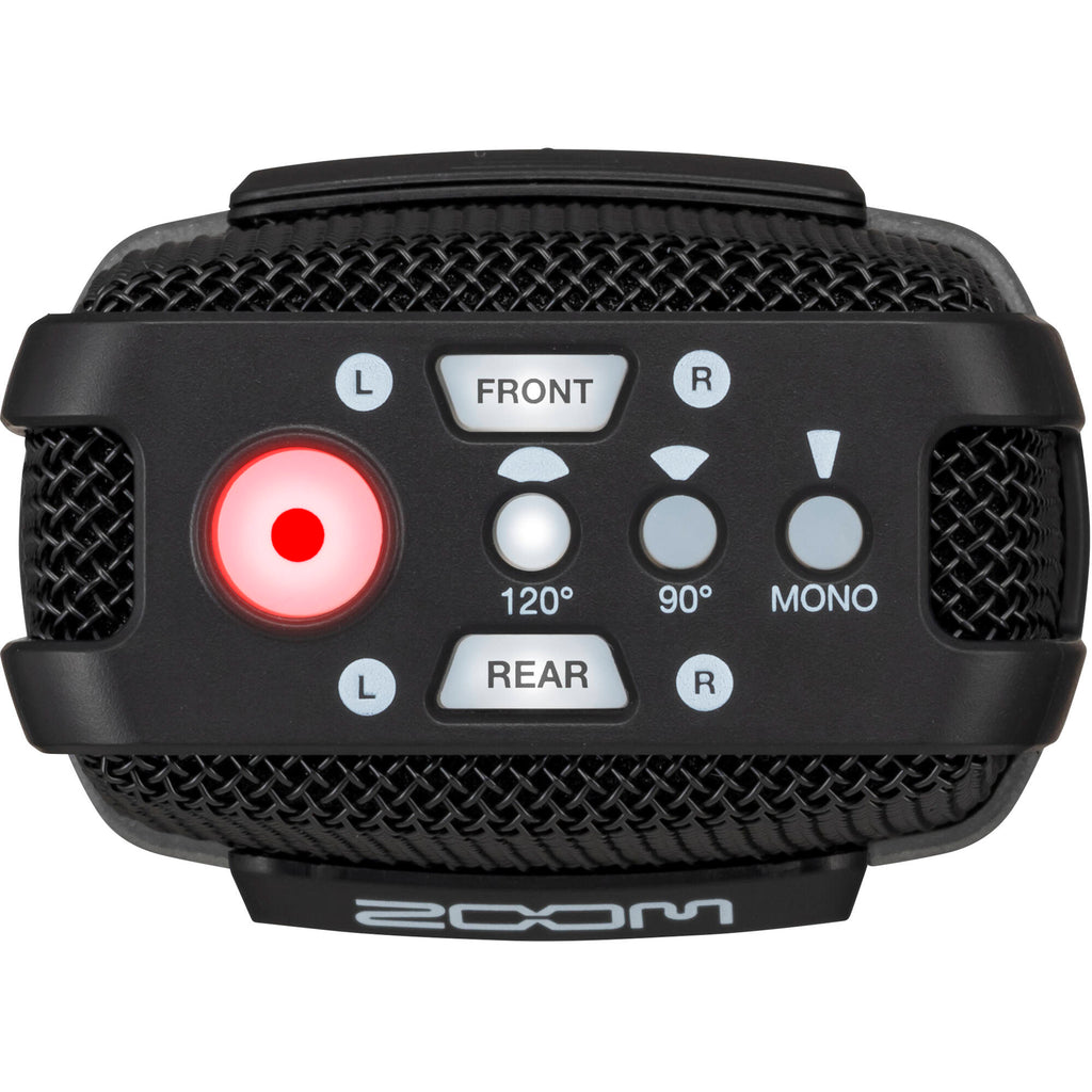Zoom H2essential digital recorder with multiple microphones and controls, ideal for high-quality audio recording.