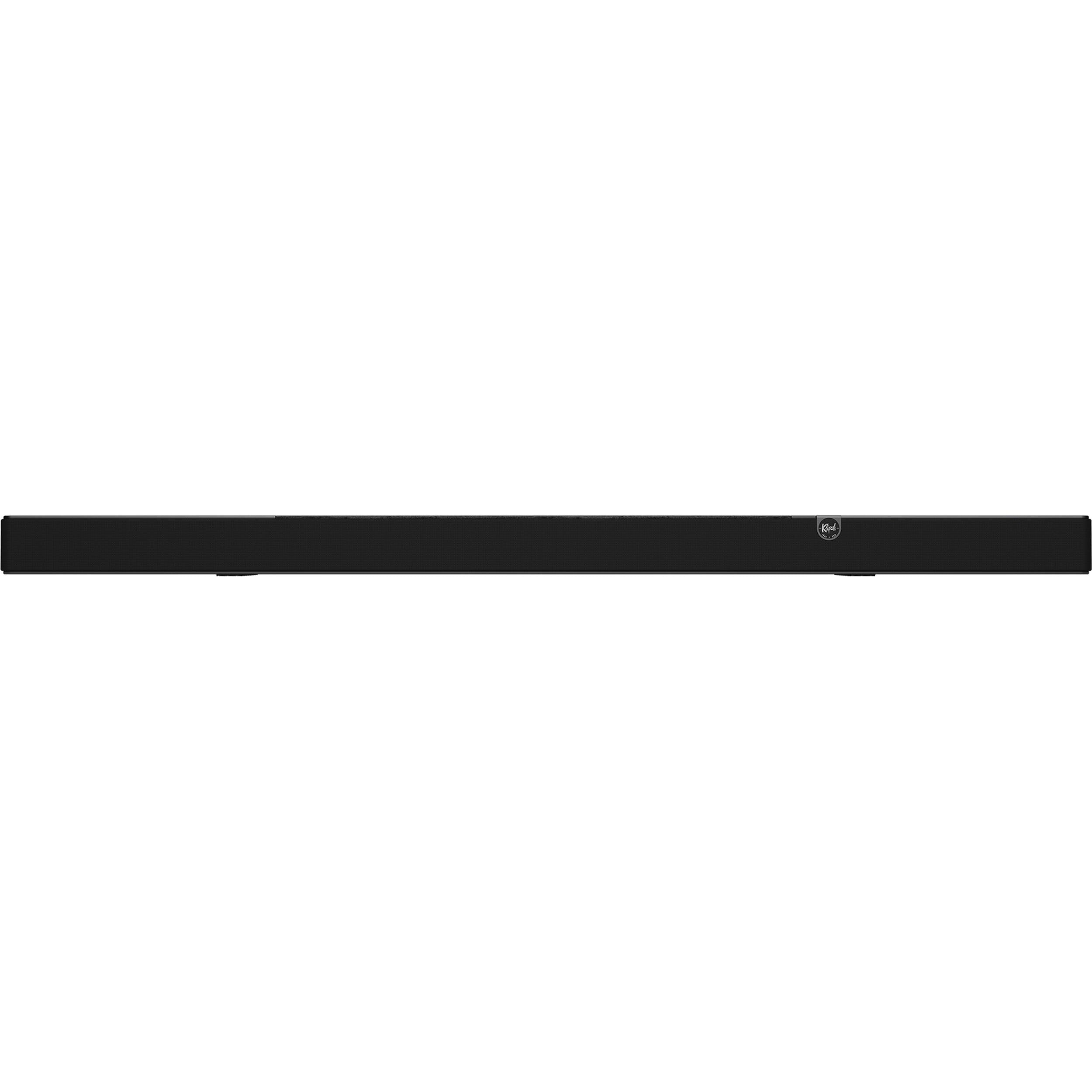 Klipsch Flexus Core 300 soundbar for TV, featuring sleek black design and multiple audio ports for high-quality home entertainment.