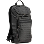 Think Tank DarkLight video equipment bag with padded compartments and sturdy handle for professional gear storage and transport.