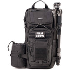 Think Tank DarkLight video equipment bag showing padded storage compartments and durable black exterior.