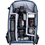 Think Tank DarkLight video equipment bag with padded compartments and sturdy handle for professional gear transport.