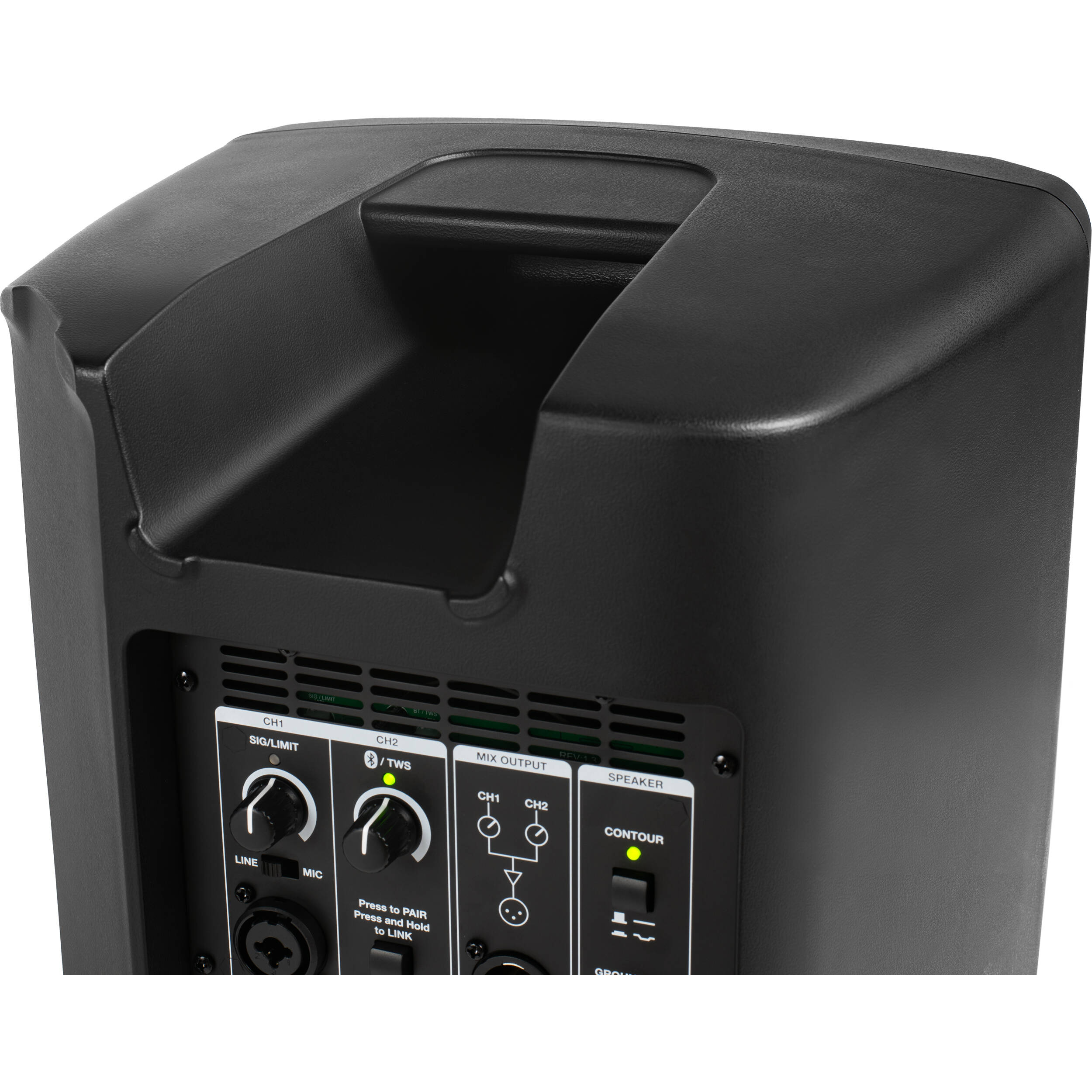 Alto Professional TX410 PA speaker system with black enclosure and built-in handles, designed for live sound reinforcement.