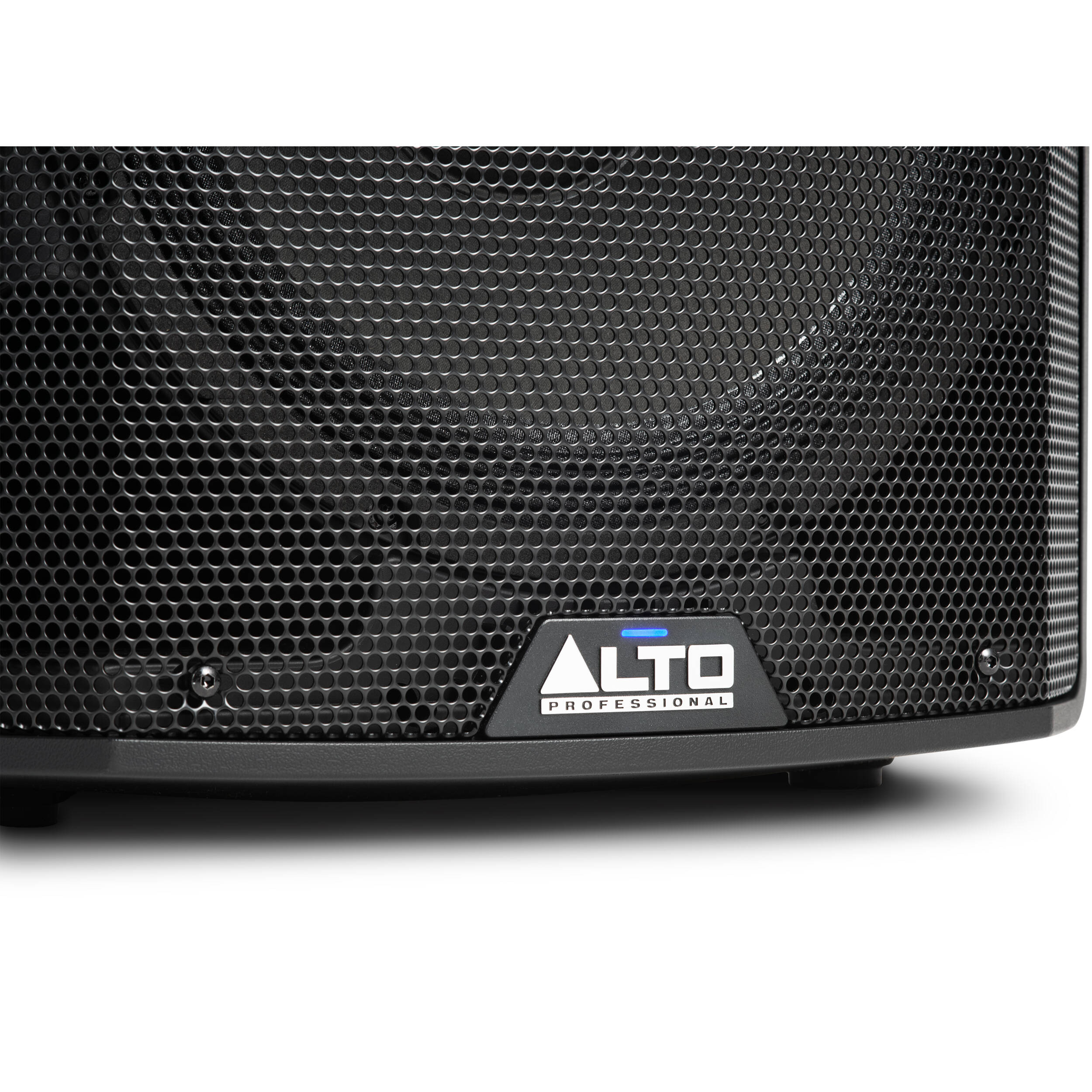 Alto Professional TX410 PA speaker system with black enclosure and control panel, designed for live sound reinforcement.