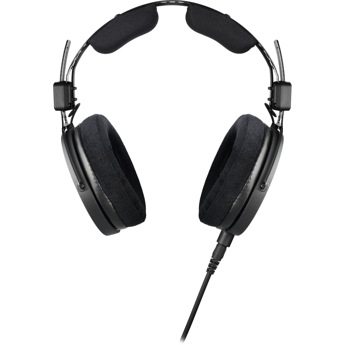 Audio Technica ATH-R50x studio headphones with over-ear design and large ear cups, shown in a close-up image.