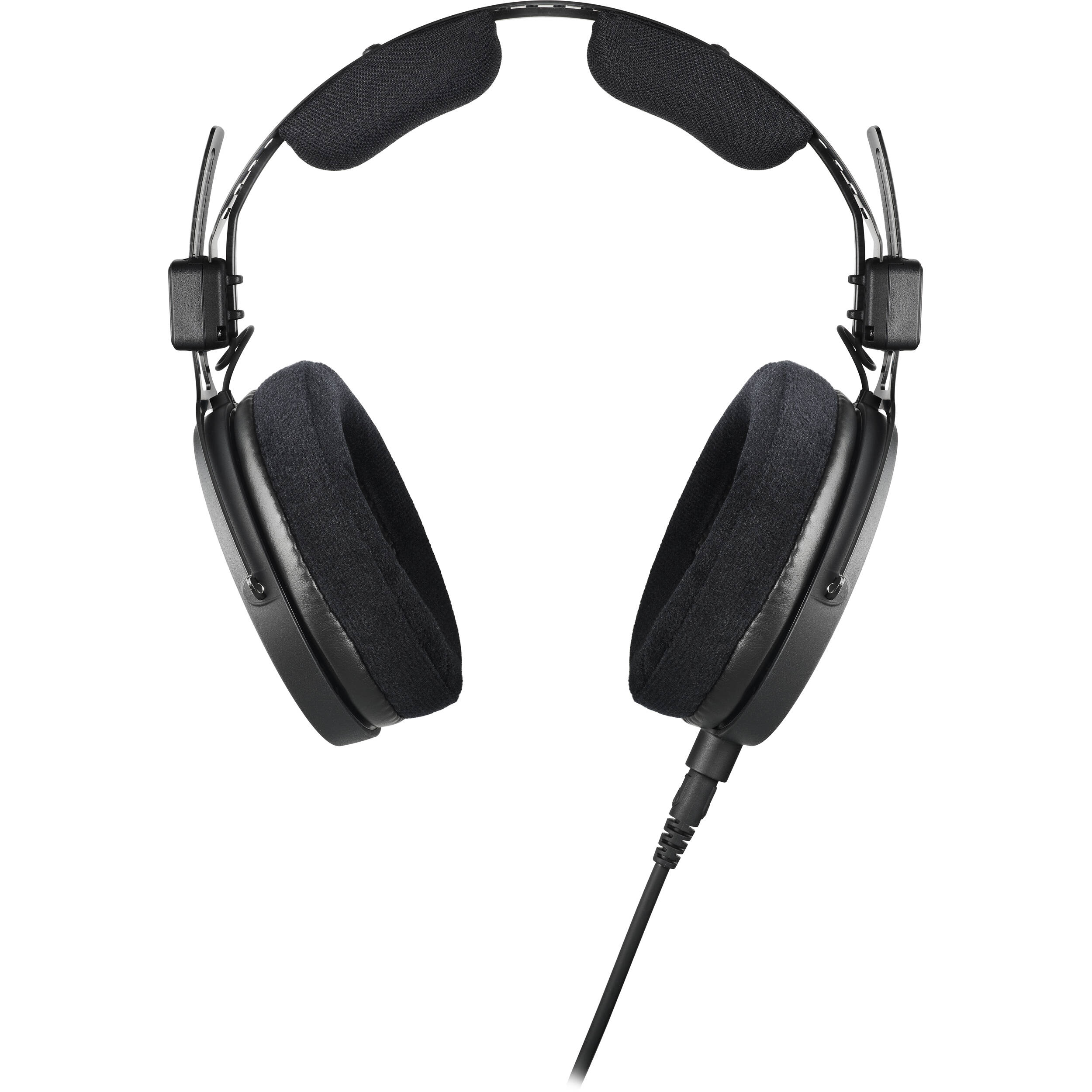 Audio Technica ATH-R50x studio headphones with over-ear design and large ear cups, shown in a close-up image.