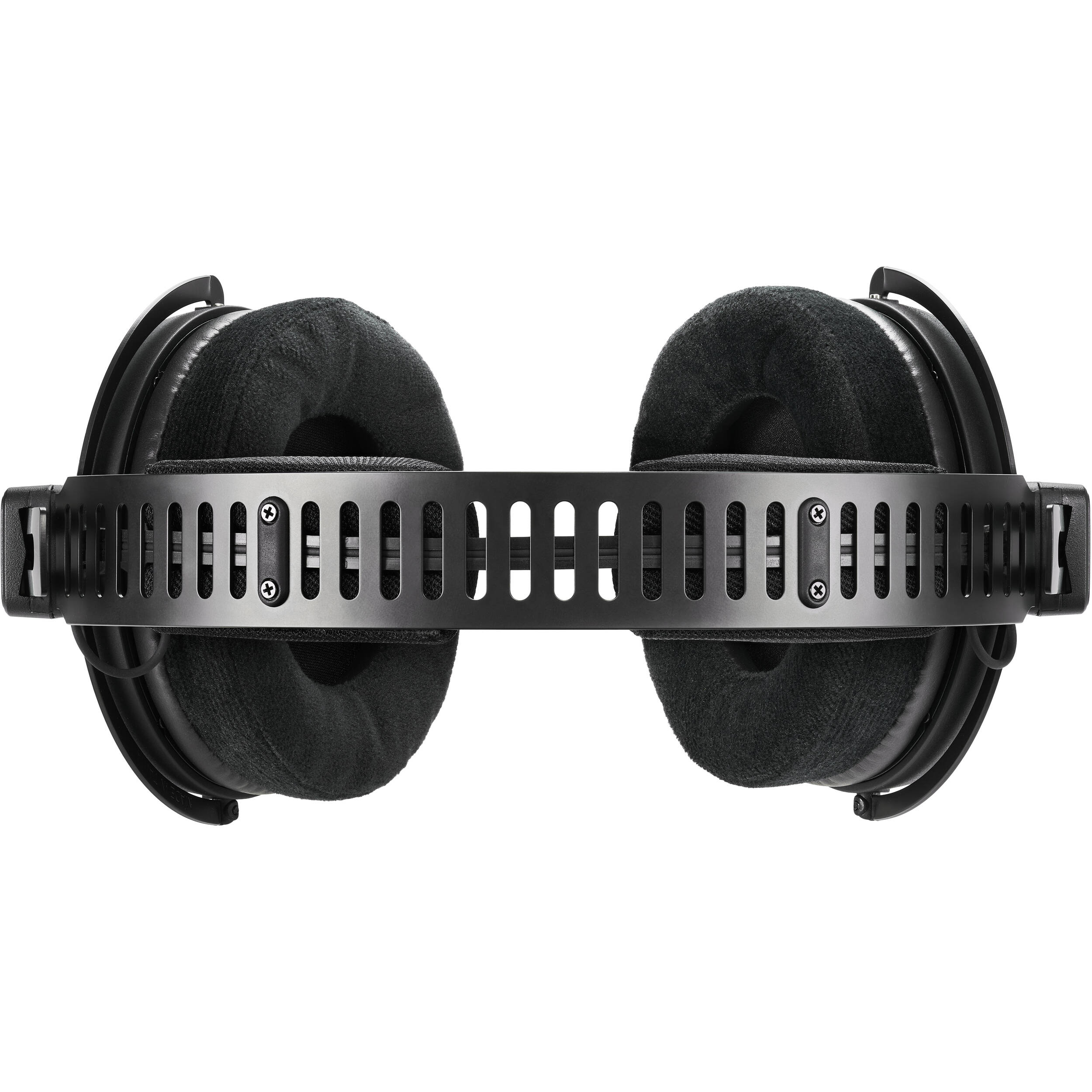 Audio Technica ATH-R50x studio headphones with large over-ear design and open-back ear cups for professional audio monitoring.