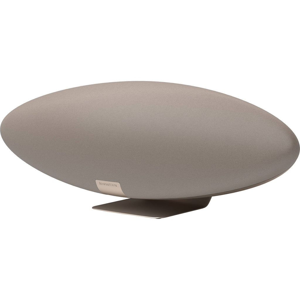 Bowers & Wilkins Zeppelin Pro Edition wireless speaker with sleek black design and control buttons on top.