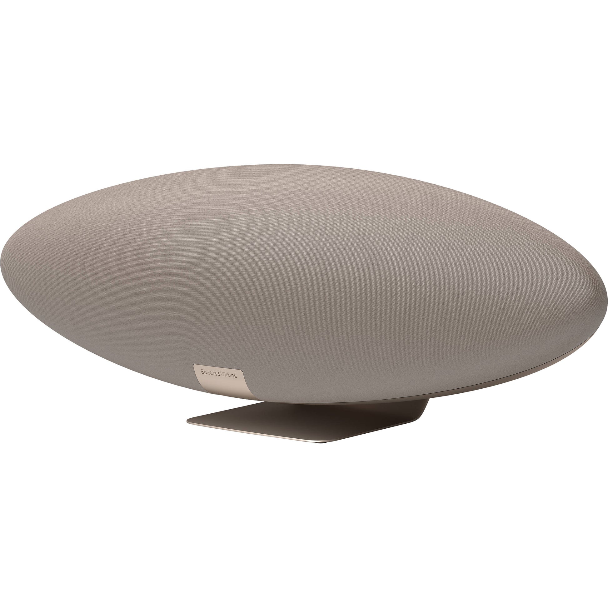 Bowers & Wilkins Zeppelin Pro Edition wireless speaker with sleek black design and control buttons on top.