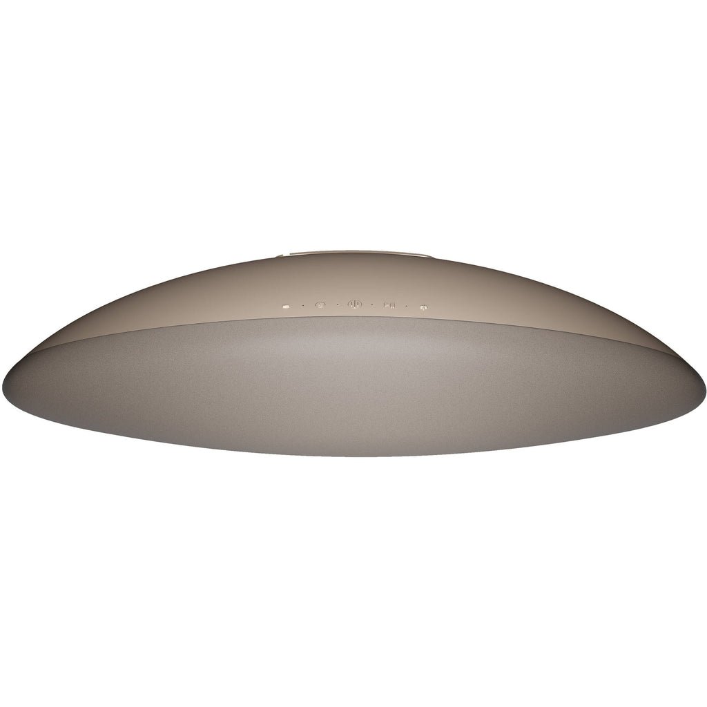 Bowers & Wilkins Zeppelin Pro Edition wireless speaker with sleek design and control buttons on top.